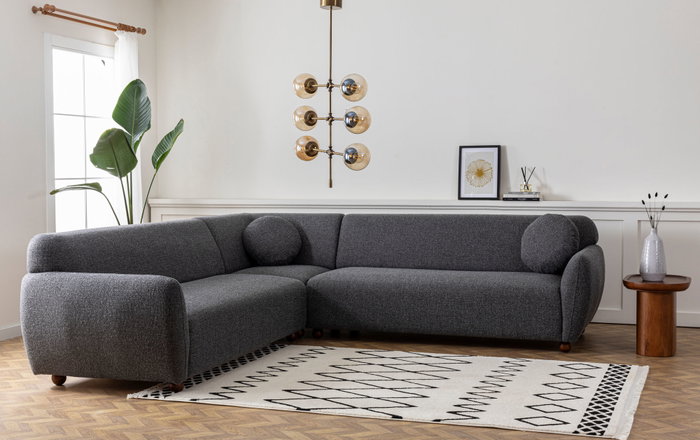 Atelier Del Sofa Eddy Corner 2 (3L-C-3R) - Gris oscuro Atelier Del Sofa Eddy Corner 2 (3L-C-3R) - Gris oscuro